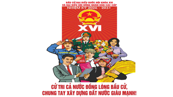 Cử tri cả nước đồng lòng bầu cử, chung tay xây dựng đất nước