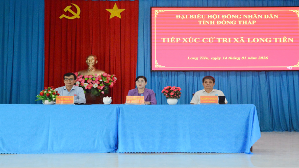 Chủ tịch HĐND tỉnh tiếp xúc cử tri xã Long Tiên và xã Ngũ Hiệp