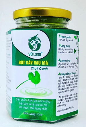 Bột dây rau má thủy canh