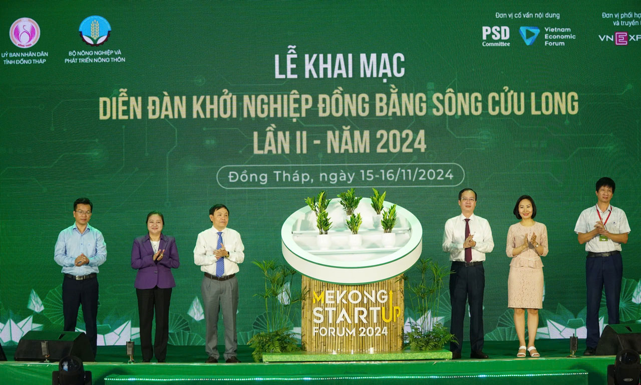Khai mạc Diễn đàn Khởi nghiệp Đồng bằng sông Cửu Long lần II năm 2024